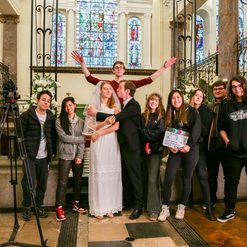 cast and crew of graduate film Tangled By Katie Lai