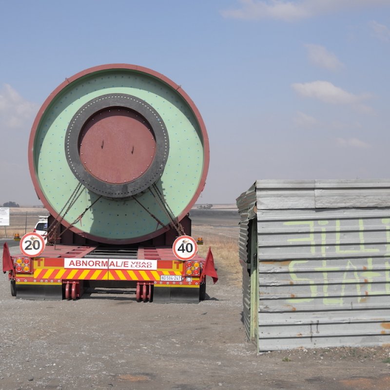 Back of a large circular lorry