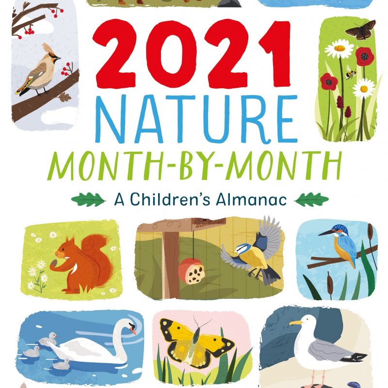 Nature Almanac book cover - illustrations of various animals are featured 