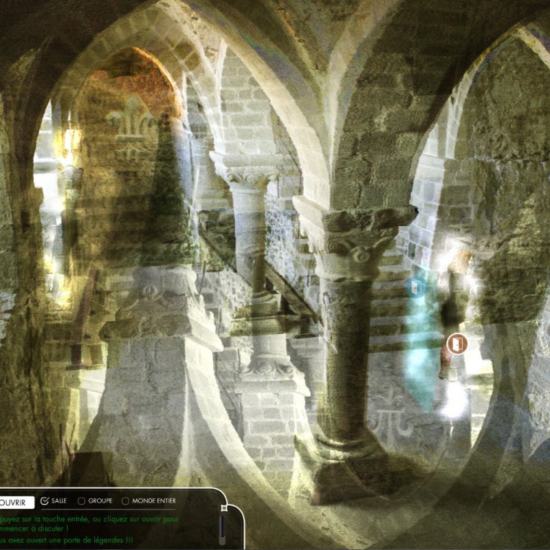 digital illustration of gothic style interior