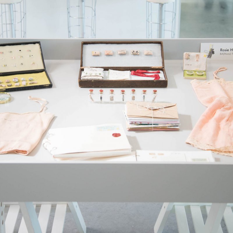 Display of fashion samples