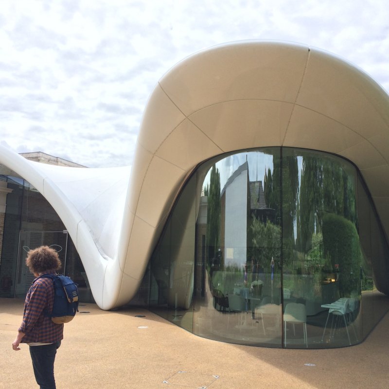 The curvy architecture of the Serpentine Sackler Gallery
