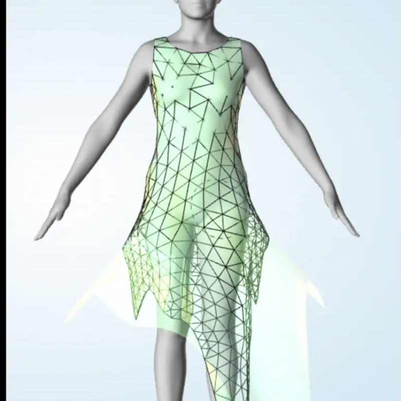 Virtual image of a person