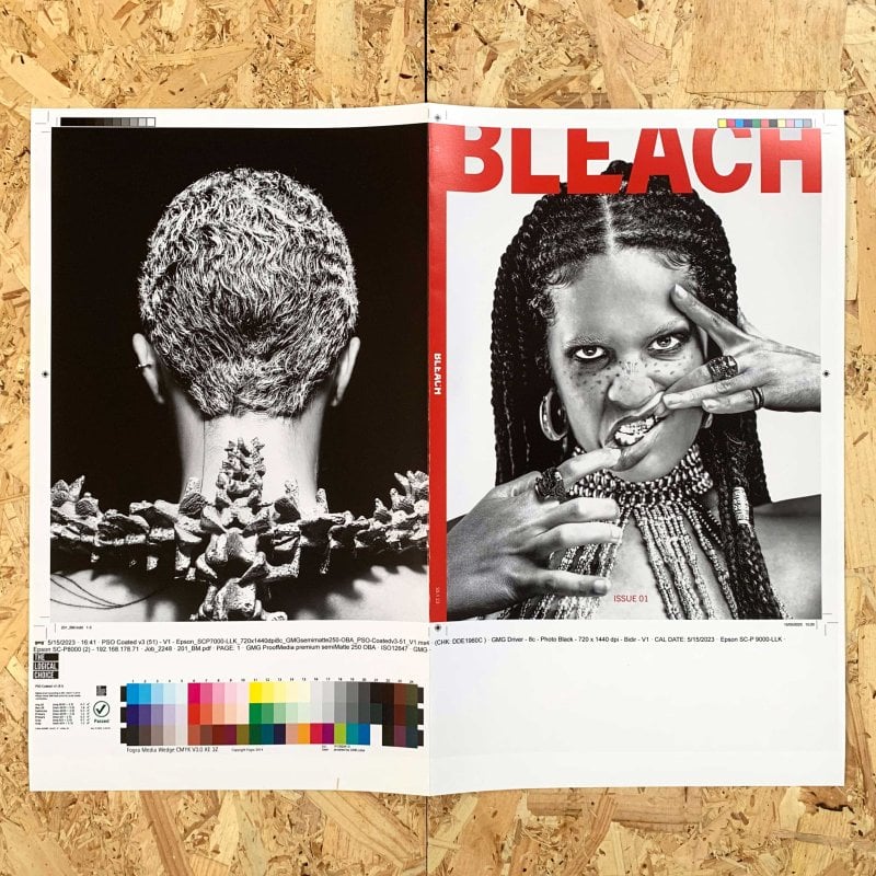 The front cover of photography magazine Bleach