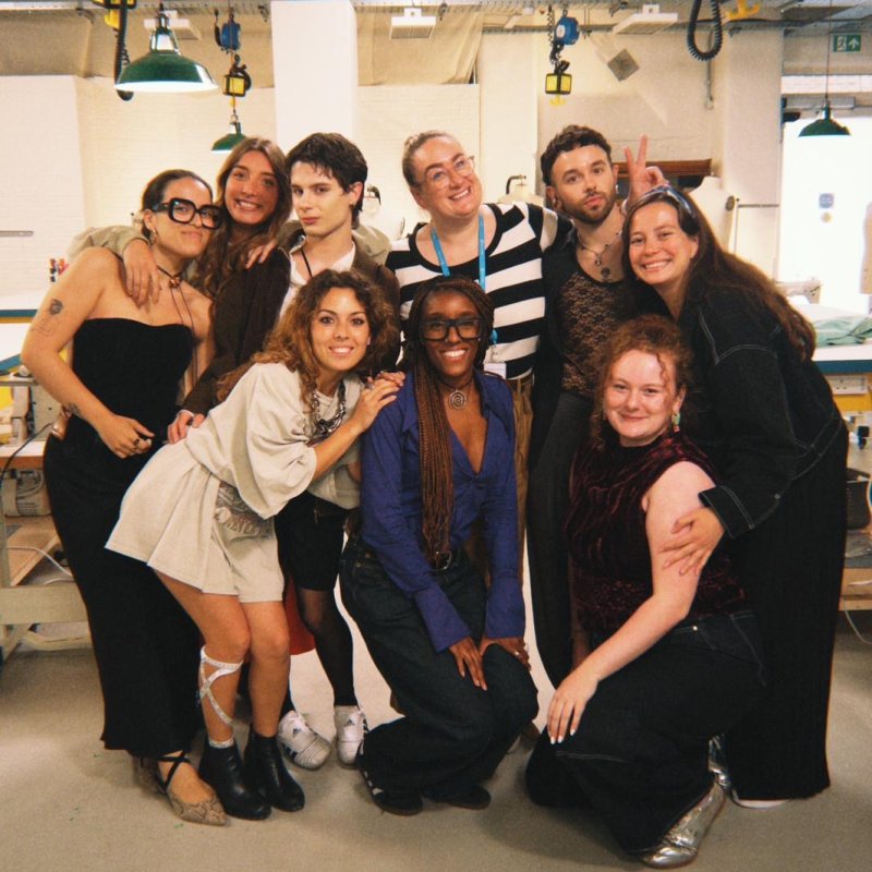 A group of people in a design studio