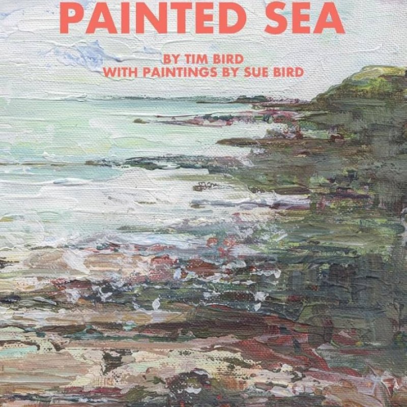 A book cover entitled Adrift on a Painted Sea