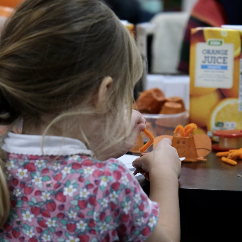 Child at book launch