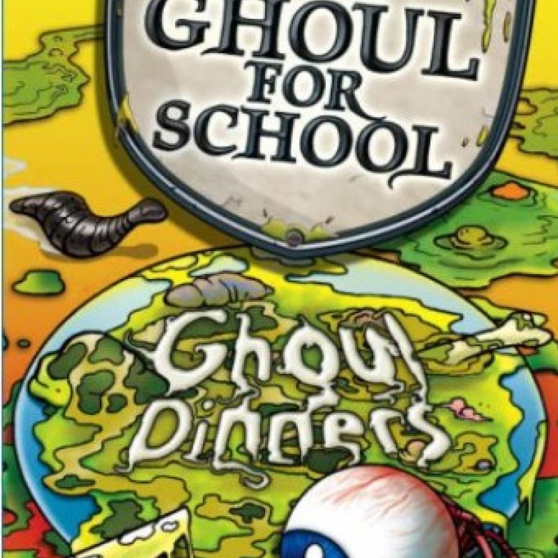 Too Ghoul for School book cover with eyeball 