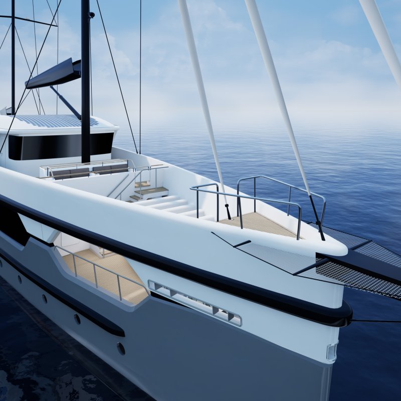 A yacht 