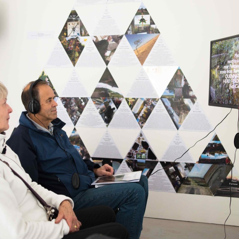 Visitors to an Art Exhibition