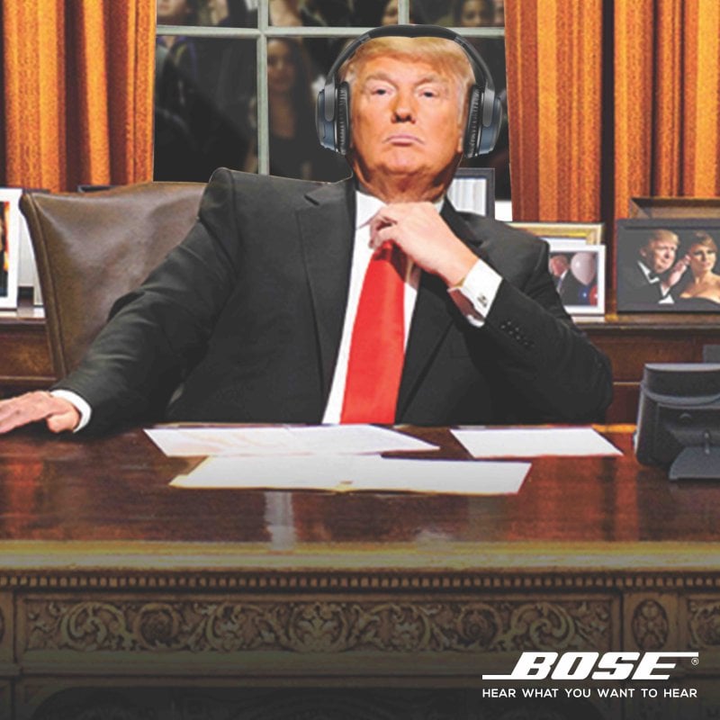 Bose Donald Trump poster by Gabby Cork & Aaron Leong