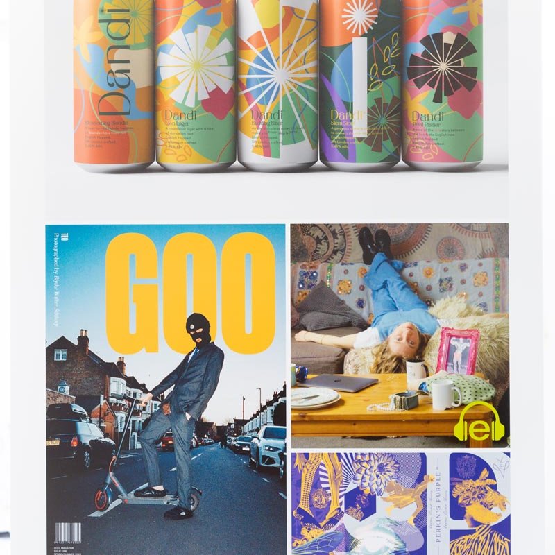 Beer can designed and mazagines