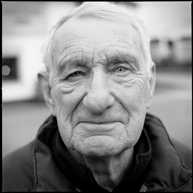 Black and white portrait of an old man by Jon Pemberton