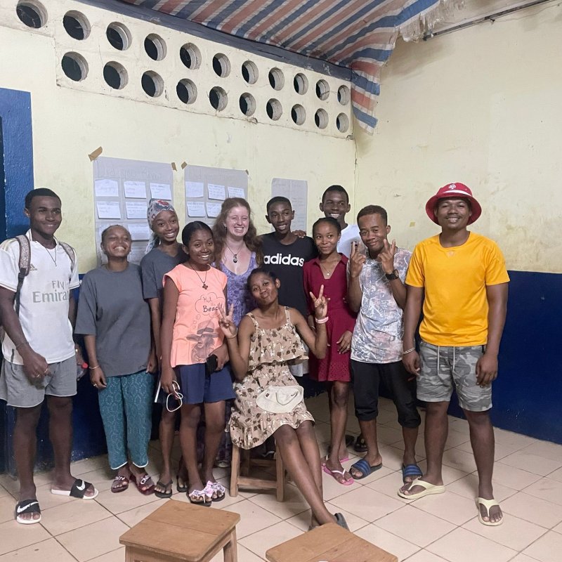 Group photo from Creative Events Management Student's work experience with TSAP Travel in Madagascar