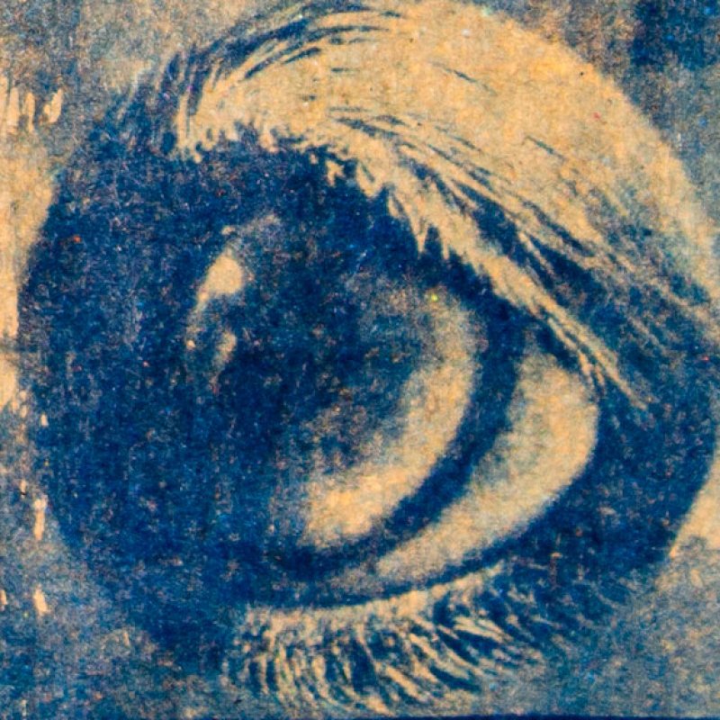 Analogue photograph of an eye
