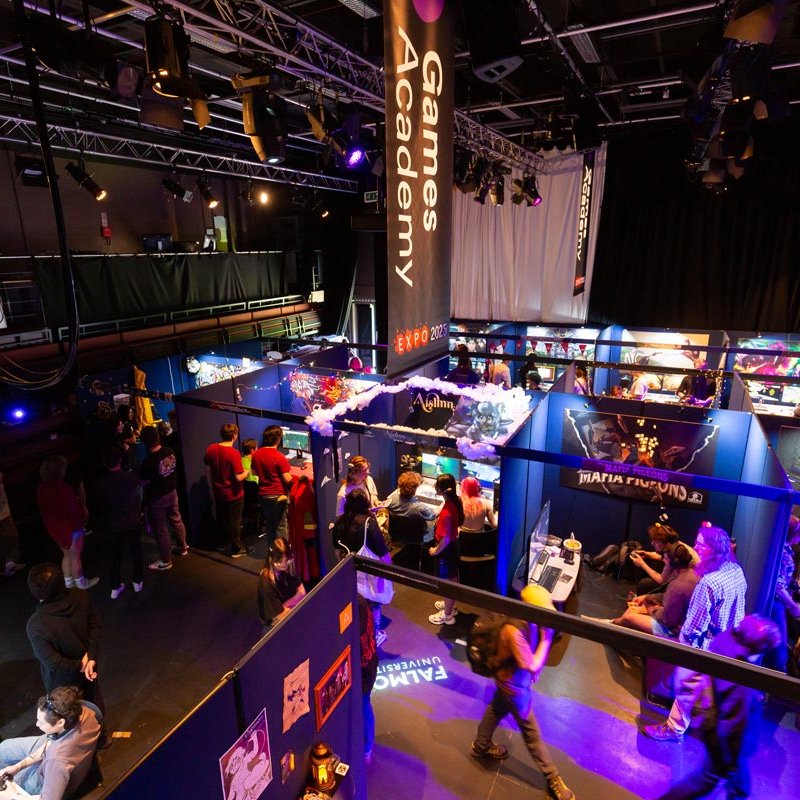 Falmouth University Games Expo 2025 and sign