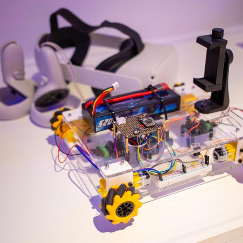 Student-made robotics at the Games Expo