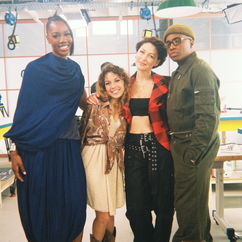 A group of people in a design studio