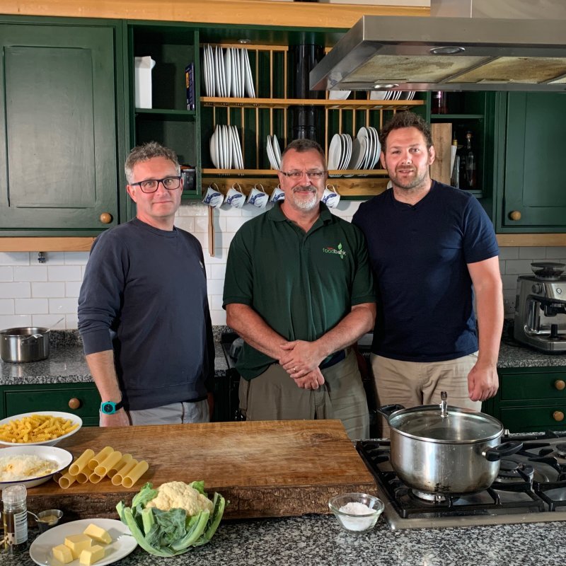 Gareth Farr in the kitchen