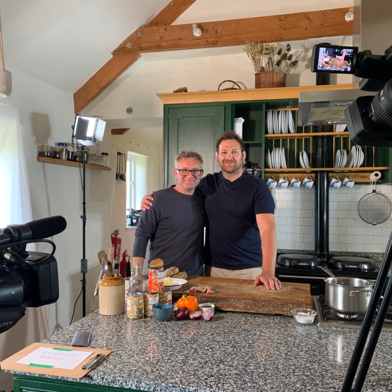 Gareth Farr in the kitchen