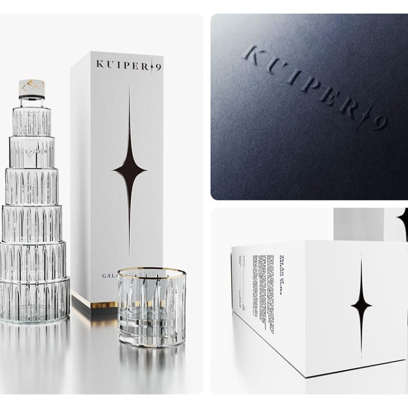Branding design of Kuiper with glasses
