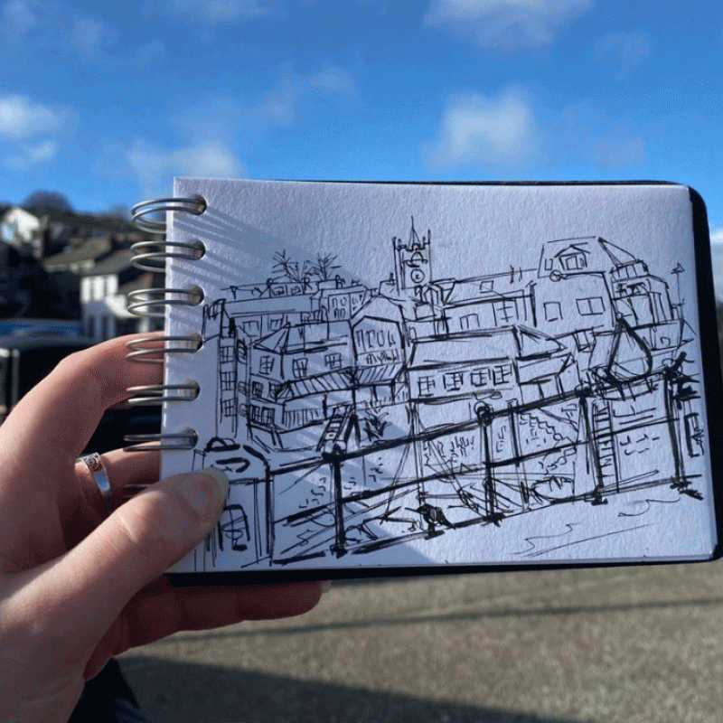 Illustration Online Trip