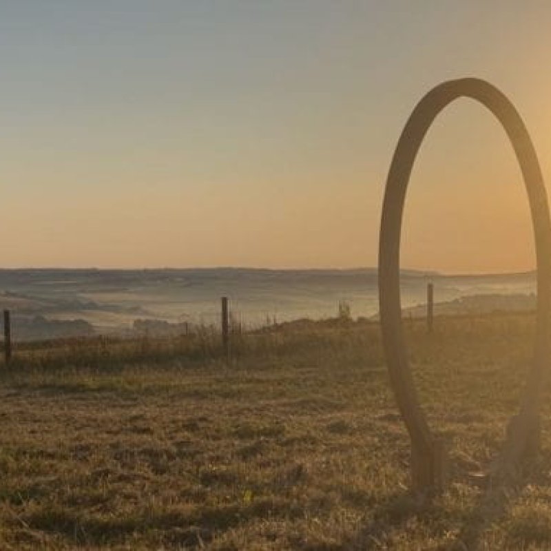 An outdoor artwork