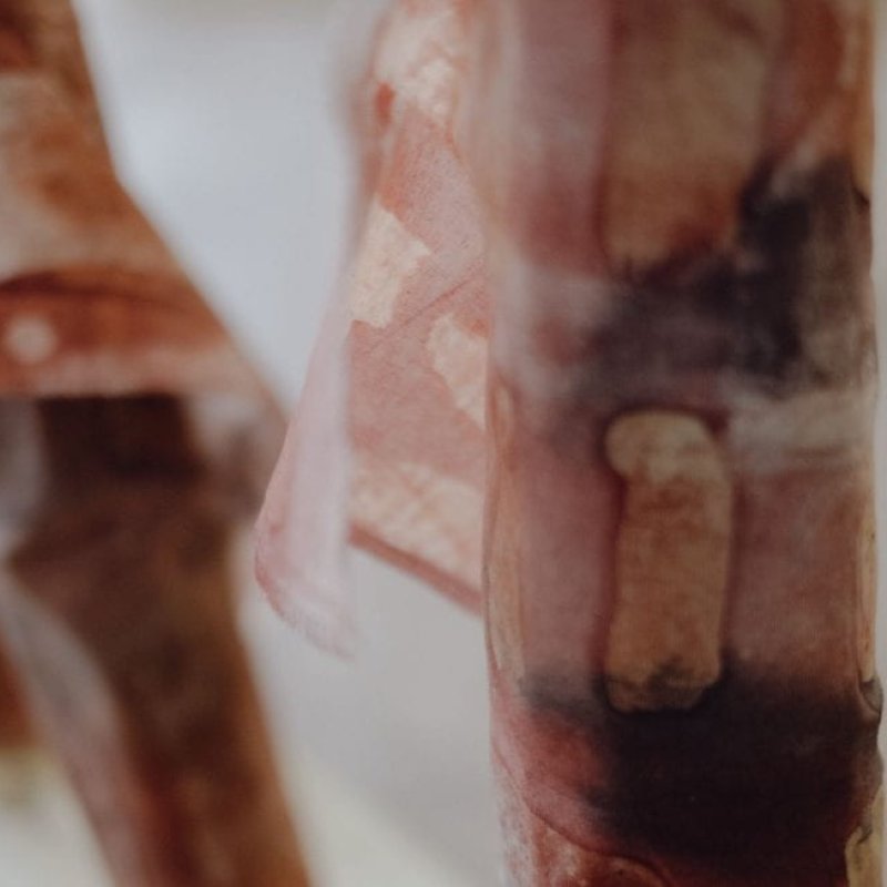 Light red textiles