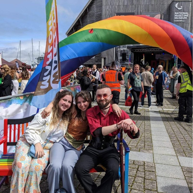 Group photo at Falmouth Pride 2023