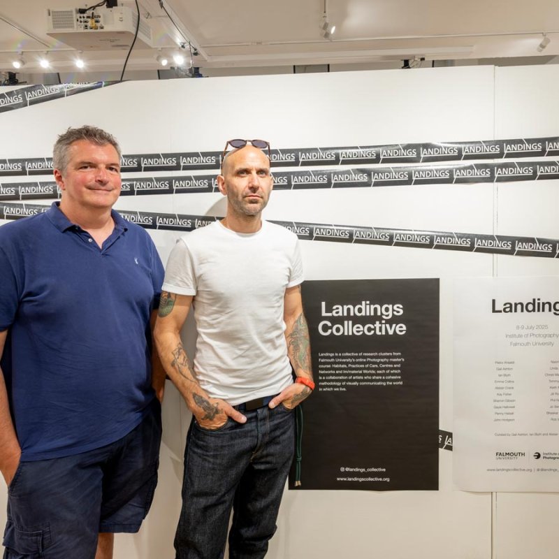Three Photography MA students at the Landings exhibition