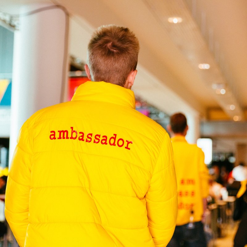 Open Day ambassadors on campus