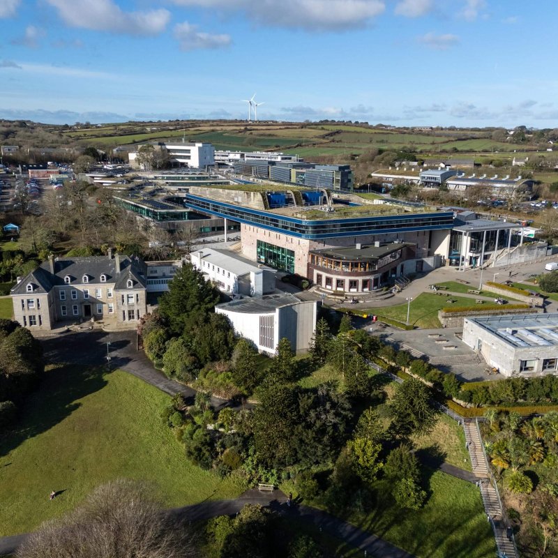 Aerial view of Penryn campus