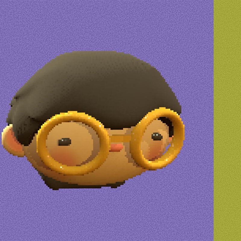 Two digital head portraits