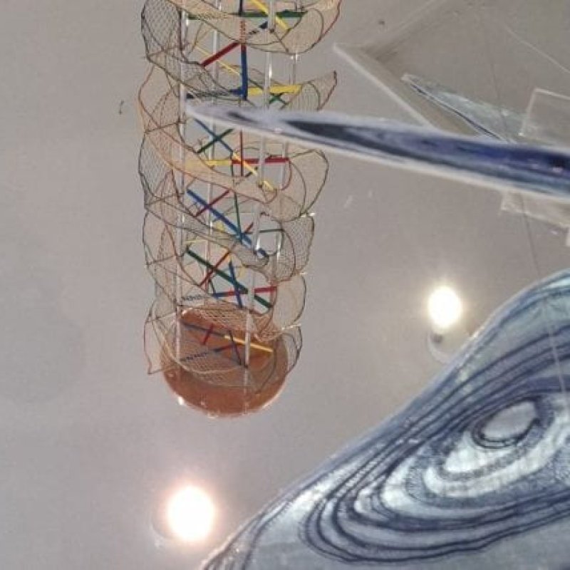 A sculpture made from wire