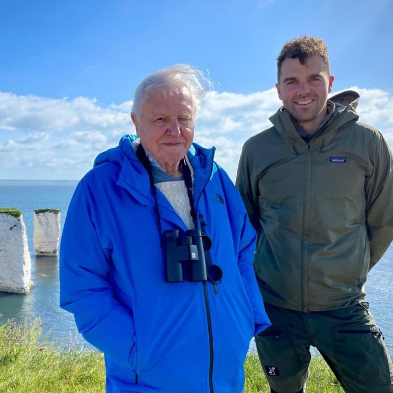 Marine & Natural History Photography graduate Sam Stewart on location with David Attenborough