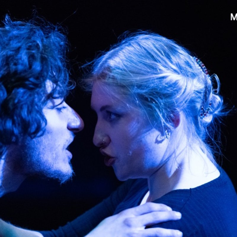 Acting students in performance