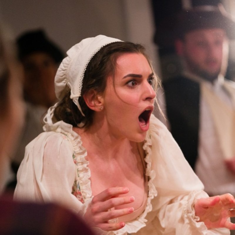 Acting students in performance