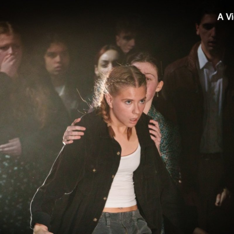 Acting students in performance