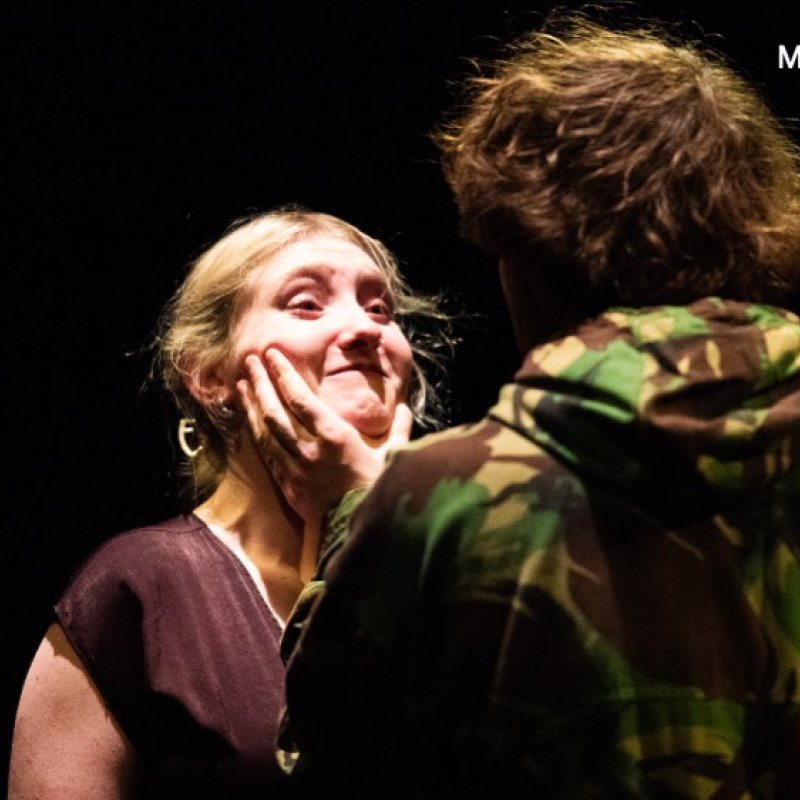 Acting students in performance