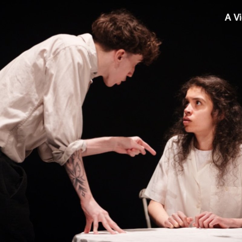 Acting students in performance