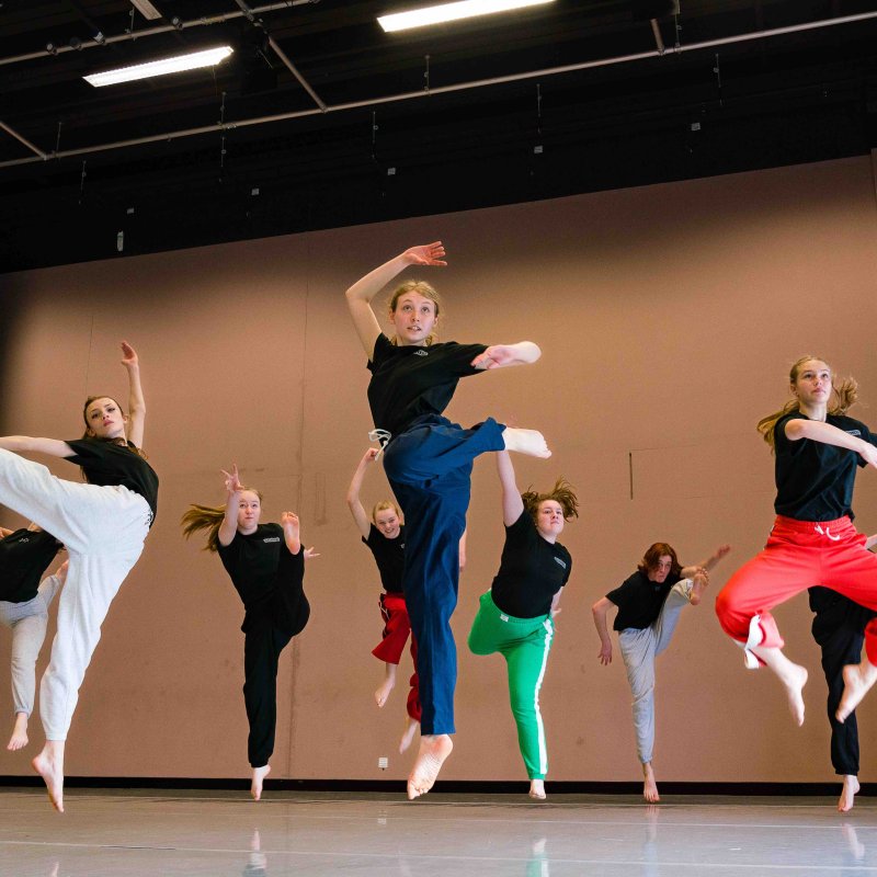 Group of dancers in various poses