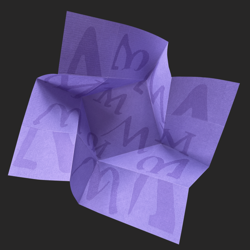 A purple graphic