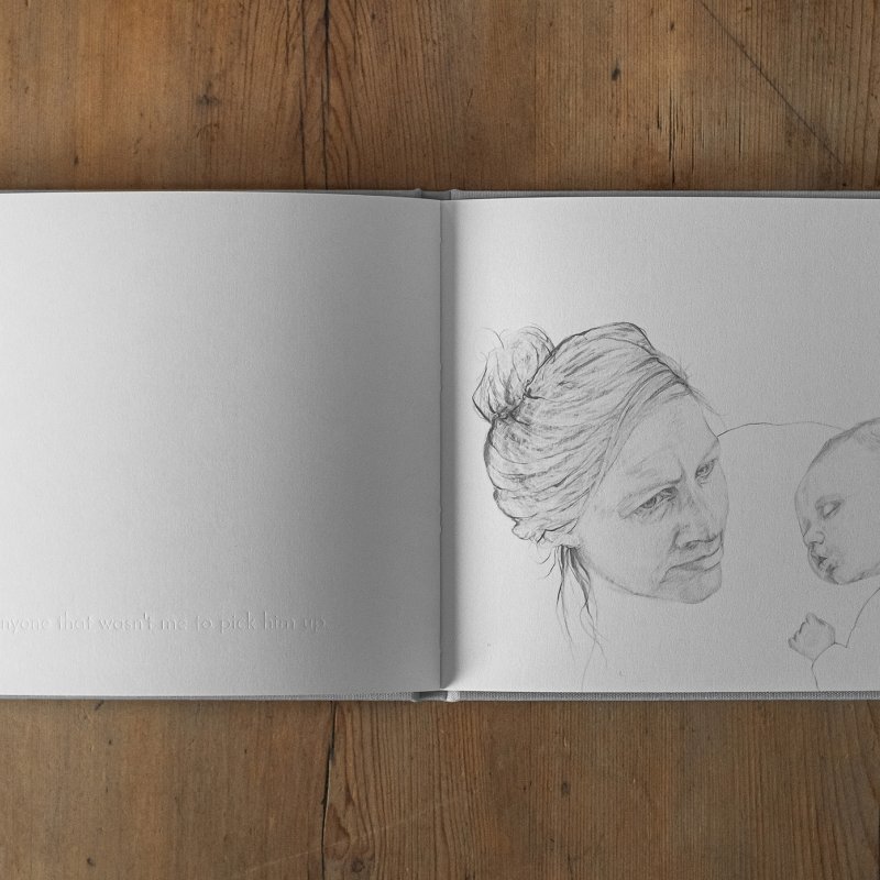The inside of a book 