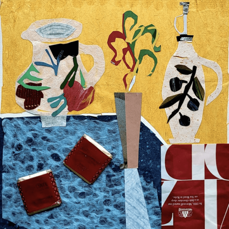 Mixed media collage
