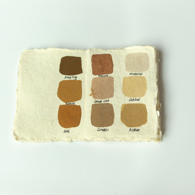 Zahara Jelassi textile design work showing colour swatches