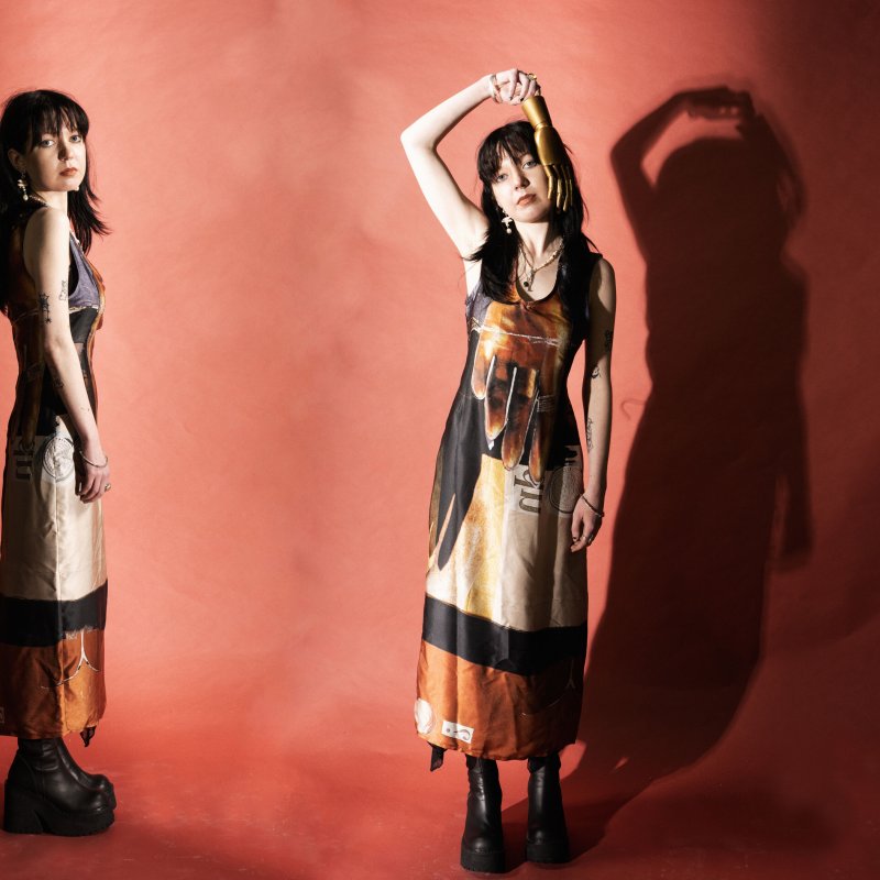 Models wearing Textile Design student's dress