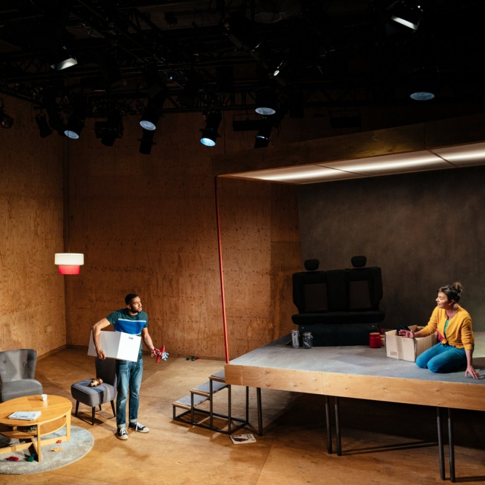 scene from 'In a word’ at the Young Vic Theatre, London
