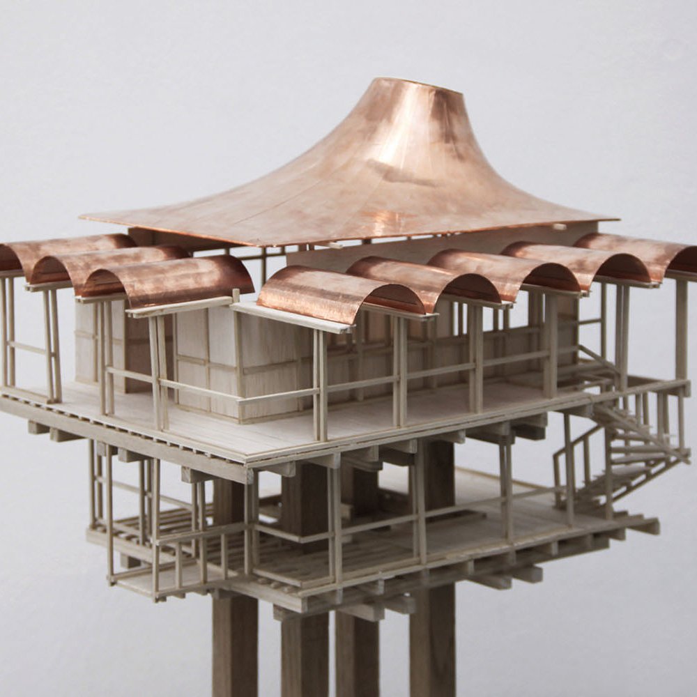 eastern inspired building model