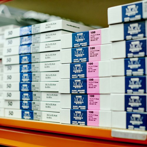 Stack on paper in Photo Lab