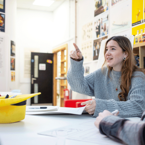 Advertising students